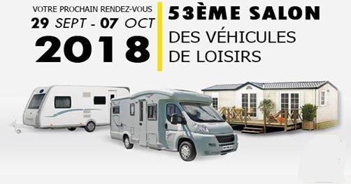 Salon des Véhicules de Loisirs du Bourget du 29 septembre au 7 octobre 2018