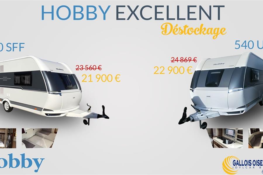 Déstockage caravanes HOBBY EXCELLENT