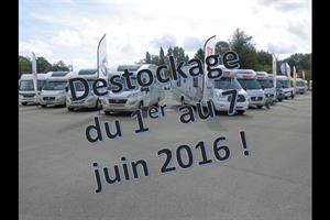 Destockage camping-cars et caravanes, neufs et occasion, du 1er au 7 juin 2016 !