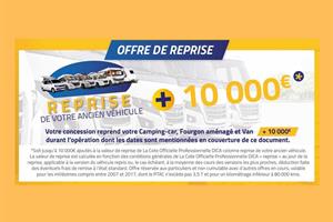 Offre de reprise + 10.000 € pendant nos Portes Ouvertes